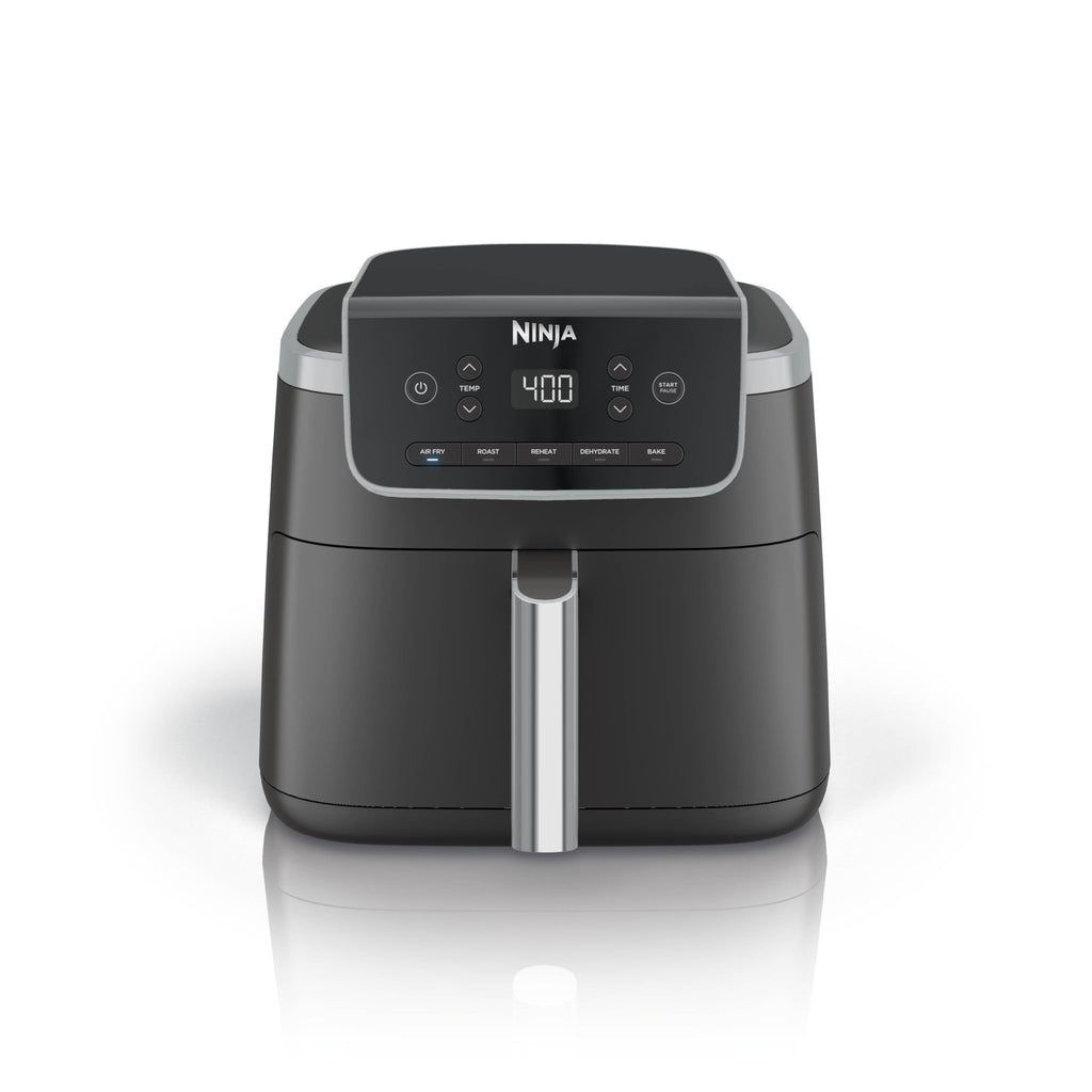 Ninja | XL Single Basket Air Fryer | 5.5 QT Capacity fits 3lbs of Wings | 5-in-1Air Fry, Roast, Bake,Reheat & Dehydrate |Dishwasher Safe Parts & Recipe Guide | Grey |AF150AMZ