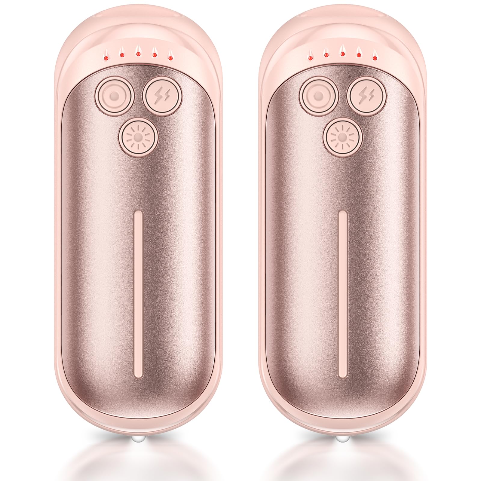 Rechargeable Hand Warmers 2 Pack, 6000mAh Electric Hand Warmer Rechargeable, 2 in 1 Portable Hand Warmers with AI Smart Chips, Outdoor, Hunting, Camping for Family for Christmas