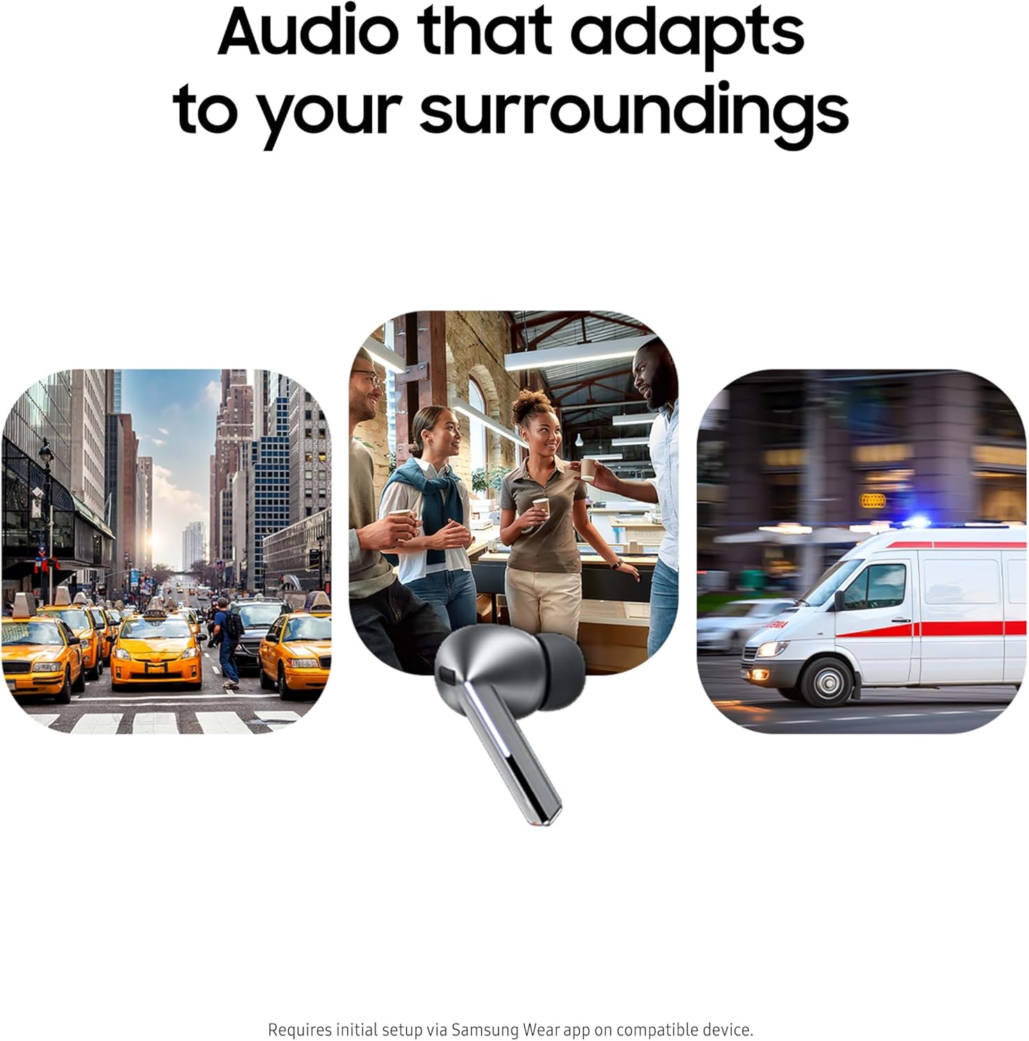 Samsung Galaxy Buds 3 Pro AI True Wireless Bluetooth Earbuds, Noise Cancelling, Sound Optimization, Redesigned Comfort Fit, Silver [US Version, Amazon Exclusive, 2Yr Warranty]