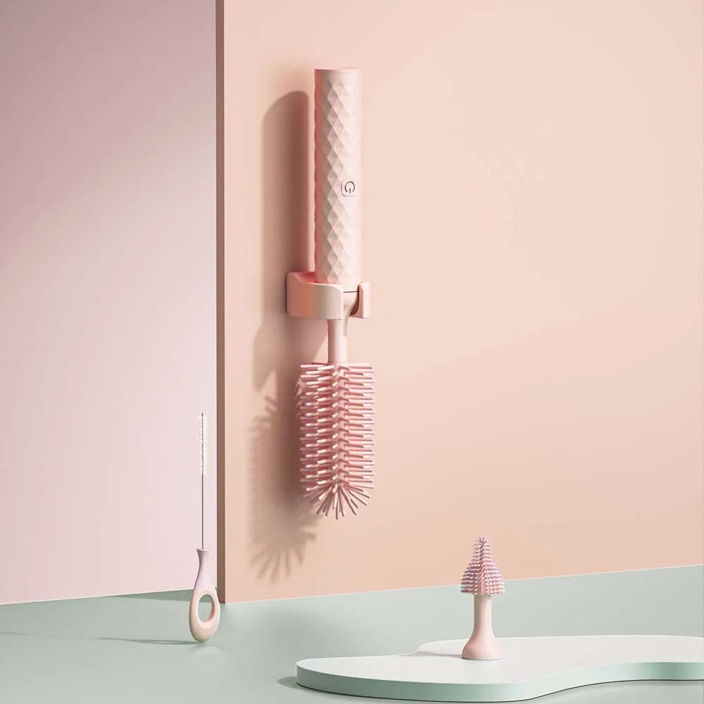 PureSpin Pro – Electric 360° Silicone Bottle & Pacifier Cleaning Brush Set