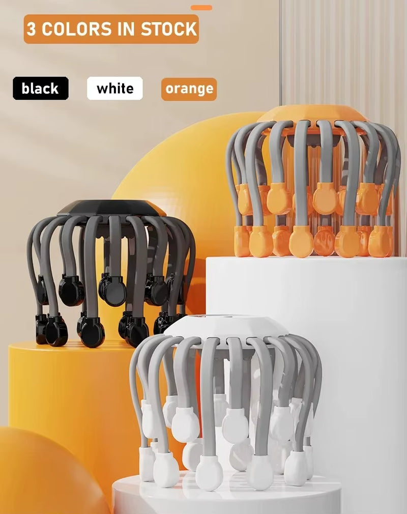 Meet the OctoVibe – 20-Head Red Light Massager for Ultimate Head Bliss