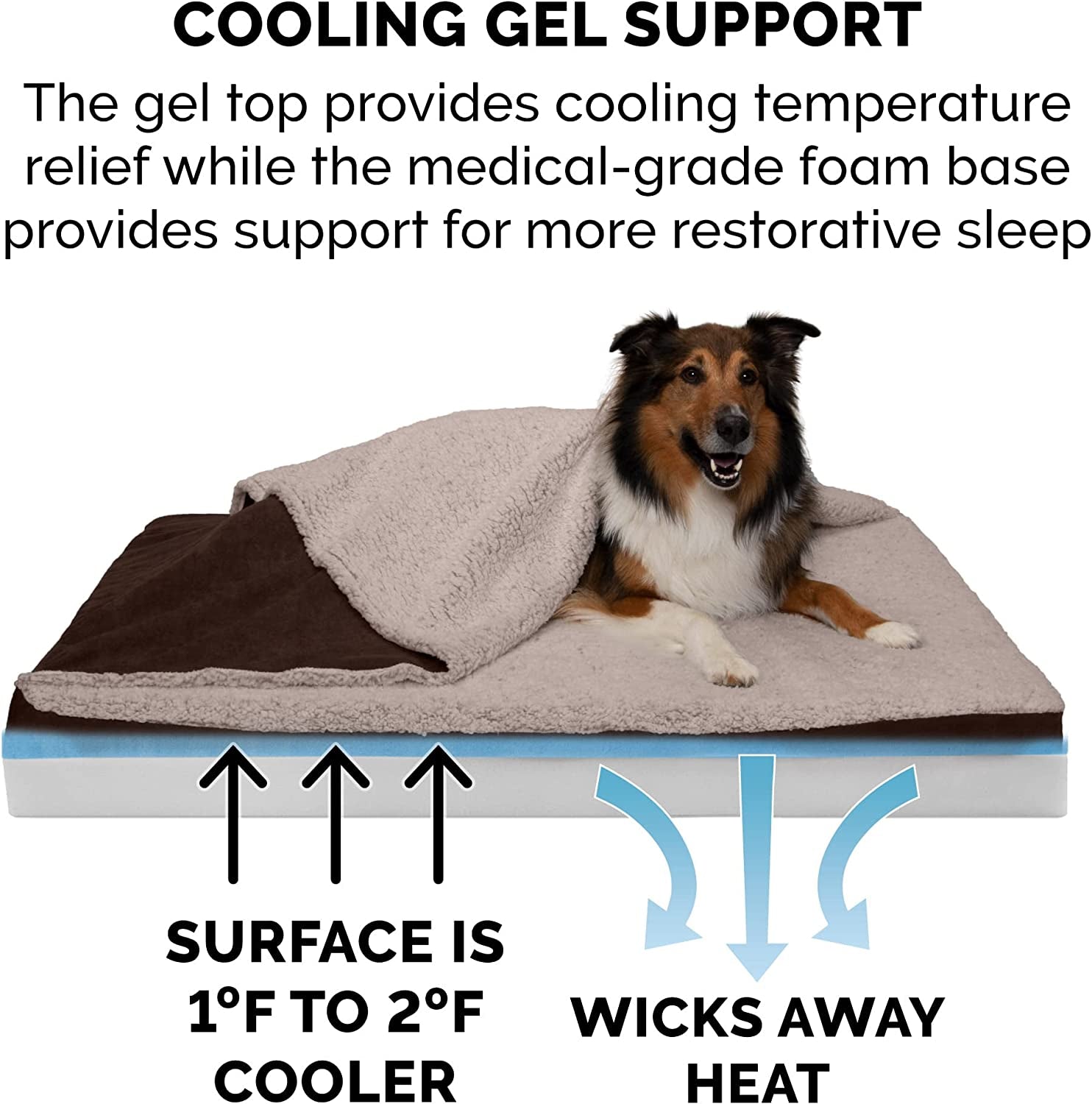 Luxury Cooling Gel Dog Mattress – Ultimate Comfort for Your Furry Friend!